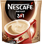 Кофе Нескафе Мягкий 3 в 1 (20 шт/уп)